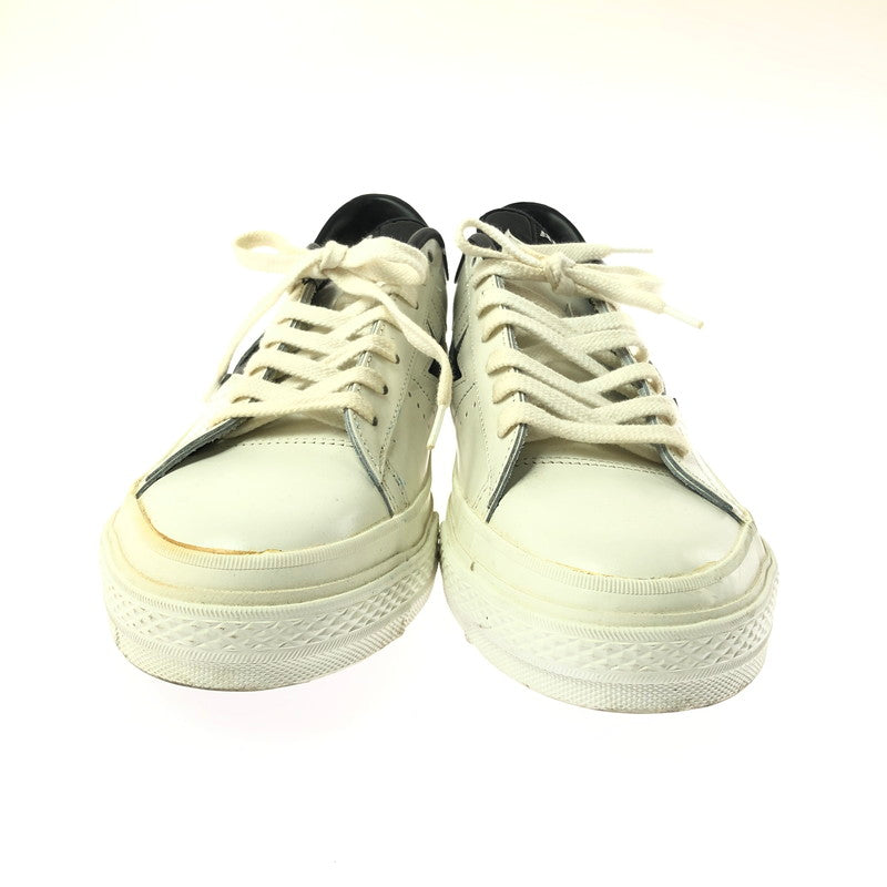 【現状渡し品】【メンズ】 CONVERSE コンバース ONE STAR ワンスター スニーカー 靴 162-260605-na-12-tagh サイズ：8 カラー：WHITE/BLACK 万代Net店