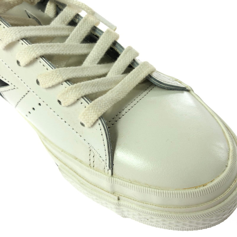 【現状渡し品】【メンズ】 CONVERSE コンバース ONE STAR ワンスター スニーカー 靴 162-260605-na-12-tagh サイズ：8 カラー：WHITE/BLACK 万代Net店