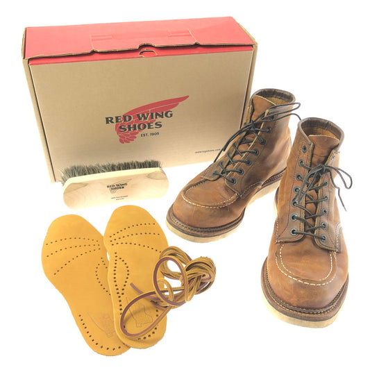 【現状渡し品】【メンズ】 RED WING レッドウィング 6INCH CLASSIC MOC 1907 6インチ クラシック モック ブーツ 靴 164-260605-na-18-tagh サイズ：26.5cm US 8.5 カラー：ブラウン系 万代Net店