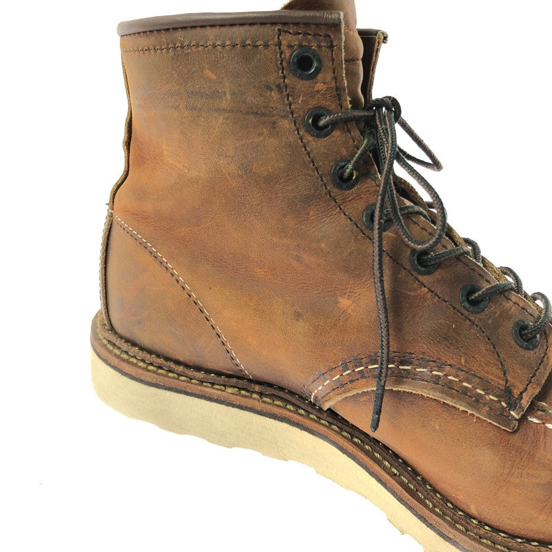 【現状渡し品】【メンズ】 RED WING レッドウィング 6INCH CLASSIC MOC 1907 6インチ クラシック モック ブーツ 靴 164-260605-na-18-tagh サイズ：26.5cm US 8.5 カラー：ブラウン系 万代Net店