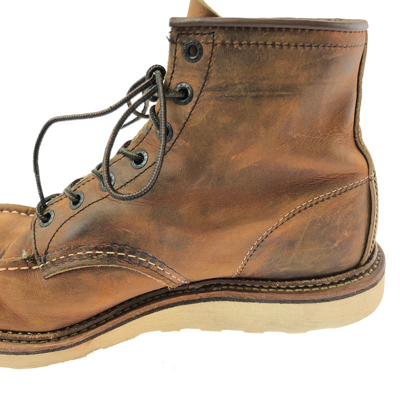 【現状渡し品】【メンズ】 RED WING レッドウィング 6INCH CLASSIC MOC 1907 6インチ クラシック モック ブーツ 靴 164-260605-na-18-tagh サイズ：26.5cm US 8.5 カラー：ブラウン系 万代Net店