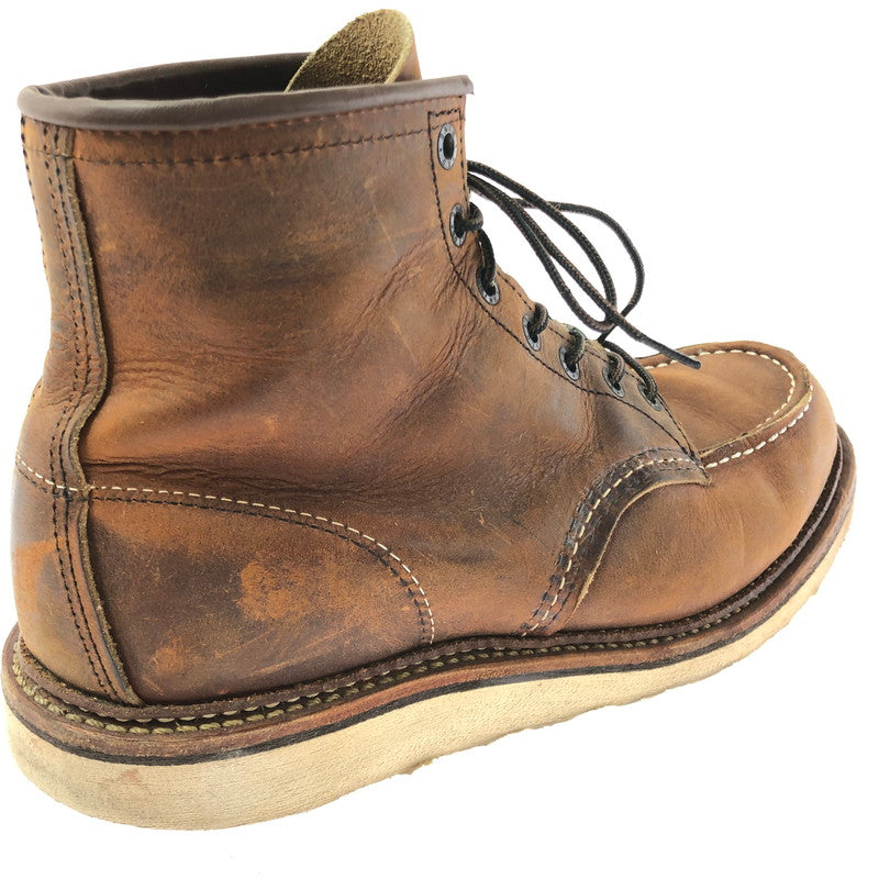 【現状渡し品】【メンズ】 RED WING レッドウィング 6INCH CLASSIC MOC 1907 6インチ クラシック モック ブーツ 靴 164-260605-na-18-tagh サイズ：26.5cm US 8.5 カラー：ブラウン系 万代Net店