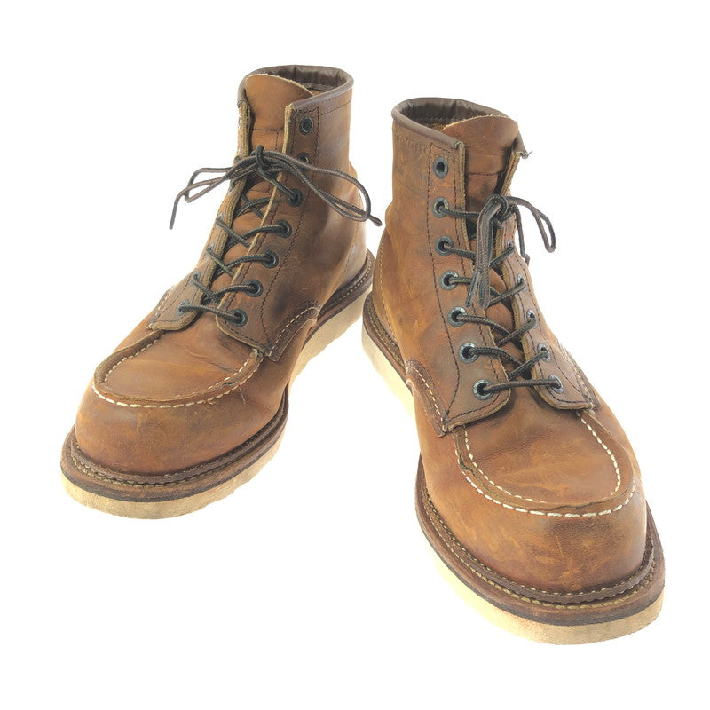 【現状渡し品】【メンズ】 RED WING レッドウィング 6INCH CLASSIC MOC 1907 6インチ クラシック モック ブーツ 靴 164-260605-na-18-tagh サイズ：26.5cm US 8.5 カラー：ブラウン系 万代Net店