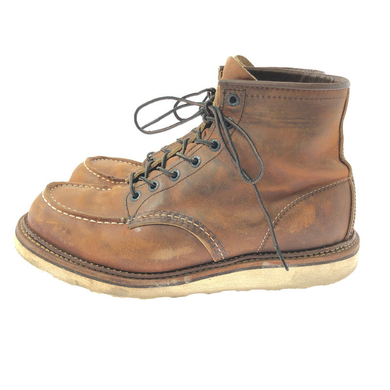 【現状渡し品】【メンズ】 RED WING レッドウィング 6INCH CLASSIC MOC 1907 6インチ クラシック モック ブーツ 靴 164-260605-na-18-tagh サイズ：26.5cm US 8.5 カラー：ブラウン系 万代Net店