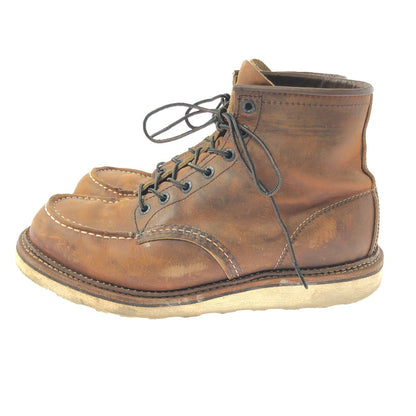 【現状渡し品】【メンズ】 RED WING レッドウィング 6INCH CLASSIC MOC 1907 6インチ クラシック モック ブーツ 靴 164-260605-na-18-tagh サイズ：26.5cm US 8.5 カラー：ブラウン系 万代Net店