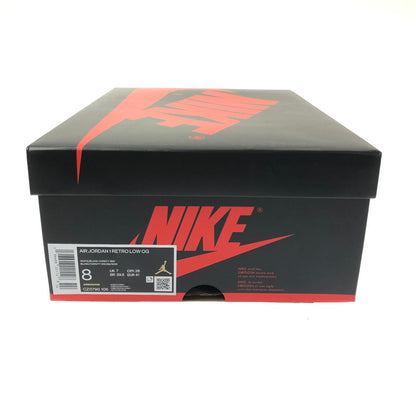 【中古品】【メンズ】 NIKE ナイキ AIR JORDAN 1 RETRO LOW OG CZ0790-106 エアジョーダン 1 レトロ ロー オリジナル スニーカー 靴 160-260608-ty-04-tagh サイズ：26cm US8 カラー：WHITE/BLACK VARSITY RED 万代Net店
