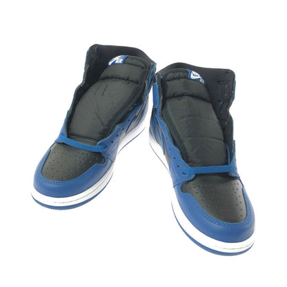 【中古美品】【メンズ】 NIKE ナイキ AIR JORDAN 1 RETRO HIGH OG 555088-404 エアジョーダン 1 レトロ ハイ オリジナル スニーカー 靴 160-260608-ty-07-tagh サイズ：26cm US8 カラー：DARK MARINA BLUE/BLACK WHITE 万代Net店
