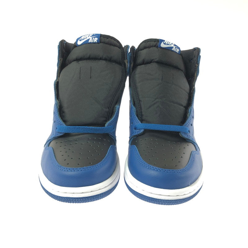 【中古美品】【メンズ】 NIKE ナイキ AIR JORDAN 1 RETRO HIGH OG 555088-404 エアジョーダン 1 レトロ ハイ オリジナル スニーカー 靴 160-260608-ty-07-tagh サイズ：26cm US8 カラー：DARK MARINA BLUE/BLACK WHITE 万代Net店