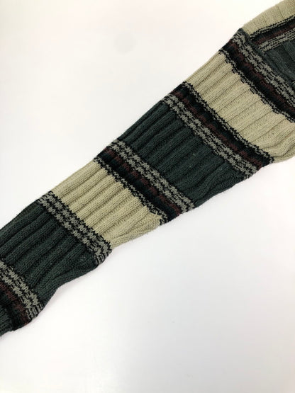 【中古品】【メンズ】 MICHAEL GERALD ミカエル ジェラルド HENRY NECK SWEATER BORDER ヘンリーネック セーター トップス 146-260913-rt-18-tagh サイズ：L カラー：ホワイト/ダークグレー 万代Net店