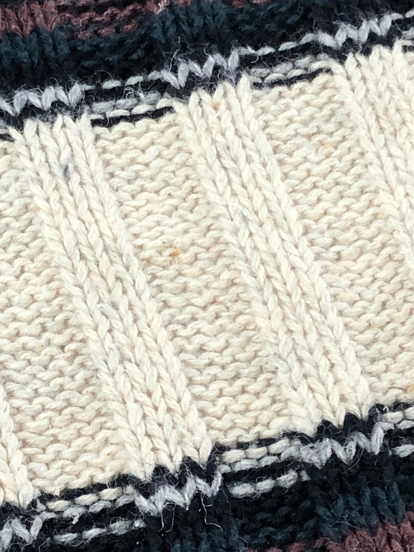 【中古品】【メンズ】 MICHAEL GERALD ミカエル ジェラルド HENRY NECK SWEATER BORDER ヘンリーネック セーター トップス 146-260913-rt-18-tagh サイズ：L カラー：ホワイト/ダークグレー 万代Net店