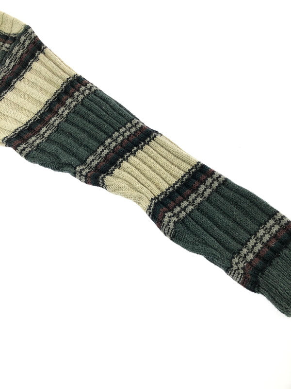 【中古品】【メンズ】 MICHAEL GERALD ミカエル ジェラルド HENRY NECK SWEATER BORDER ヘンリーネック セーター トップス 146-260913-rt-18-tagh サイズ：L カラー：ホワイト/ダークグレー 万代Net店