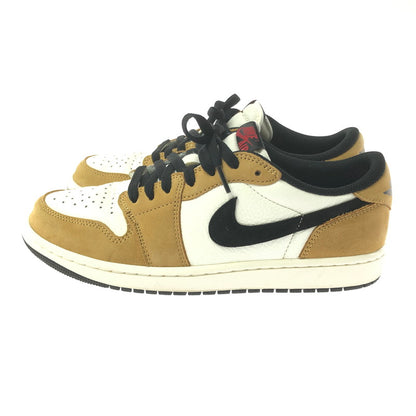 【中古品】【メンズ】 NIKE ナイキ AIR JORDAN 1 LOW OG CZ0790-107 エアジョーダン 1 ロー オリジナル スニーカー 靴 160-260608-ty-06-tagh サイズ：27cm US9 カラー：ROOKIE OF THE YEAR SAIL/BLACK GOLDEN HARVEST 万代Net店