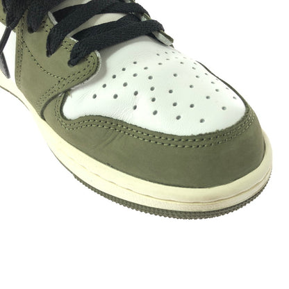 【中古品】【メンズ】 NIKE ナイキ AIR JORDAN 1 LOW OG HQ6998-200 エアジョーダン 1 ロー オリジナル ミディアムオリーブ サミットホワイト スニーカー 靴 160-260608-ty-03-tagh サイズ：27cm US9 カラー：MEDIUM OLIVE/SUMMIT WHITE 万代Net店