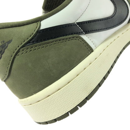 【中古品】【メンズ】 NIKE ナイキ AIR JORDAN 1 LOW OG HQ6998-200 エアジョーダン 1 ロー オリジナル ミディアムオリーブ サミットホワイト スニーカー 靴 160-260608-ty-03-tagh サイズ：27cm US9 カラー：MEDIUM OLIVE/SUMMIT WHITE 万代Net店