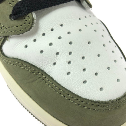 【中古品】【メンズ】 NIKE ナイキ AIR JORDAN 1 LOW OG HQ6998-200 エアジョーダン 1 ロー オリジナル ミディアムオリーブ サミットホワイト スニーカー 靴 160-260608-ty-03-tagh サイズ：27cm US9 カラー：MEDIUM OLIVE/SUMMIT WHITE 万代Net店
