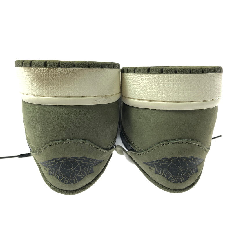 【中古品】【メンズ】 NIKE ナイキ AIR JORDAN 1 LOW OG HQ6998-200 エアジョーダン 1 ロー オリジナル ミディアムオリーブ サミットホワイト スニーカー 靴 160-260608-ty-03-tagh サイズ：27cm US9 カラー：MEDIUM OLIVE/SUMMIT WHITE 万代Net店