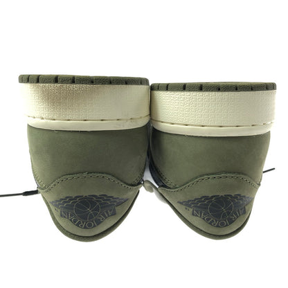 【中古品】【メンズ】 NIKE ナイキ AIR JORDAN 1 LOW OG HQ6998-200 エアジョーダン 1 ロー オリジナル ミディアムオリーブ サミットホワイト スニーカー 靴 160-260608-ty-03-tagh サイズ：27cm US9 カラー：MEDIUM OLIVE/SUMMIT WHITE 万代Net店