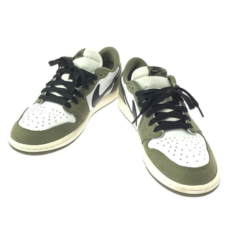 【中古品】【メンズ】 NIKE ナイキ AIR JORDAN 1 LOW OG HQ6998-200 エアジョーダン 1 ロー オリジナル ミディアムオリーブ サミットホワイト スニーカー 靴 160-260608-ty-03-tagh サイズ：27cm US9 カラー：MEDIUM OLIVE/SUMMIT WHITE 万代Net店