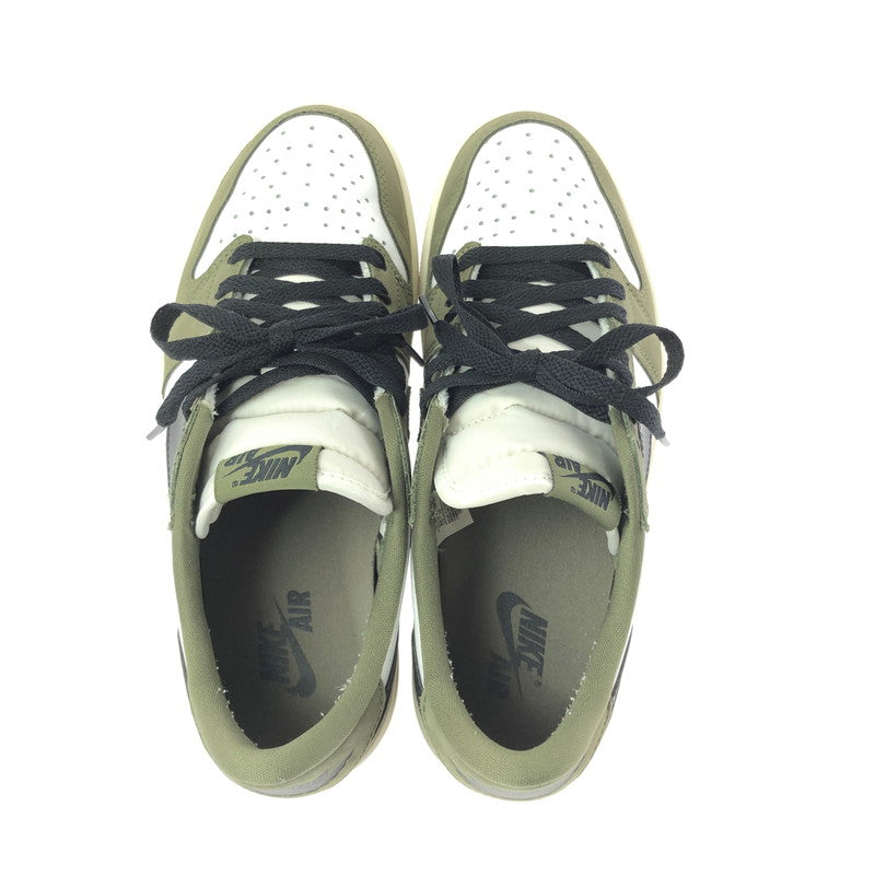 【中古品】【メンズ】 NIKE ナイキ AIR JORDAN 1 LOW OG HQ6998-200 エアジョーダン 1 ロー オリジナル ミディアムオリーブ サミットホワイト スニーカー 靴 160-260608-ty-03-tagh サイズ：27cm US9 カラー：MEDIUM OLIVE/SUMMIT WHITE 万代Net店