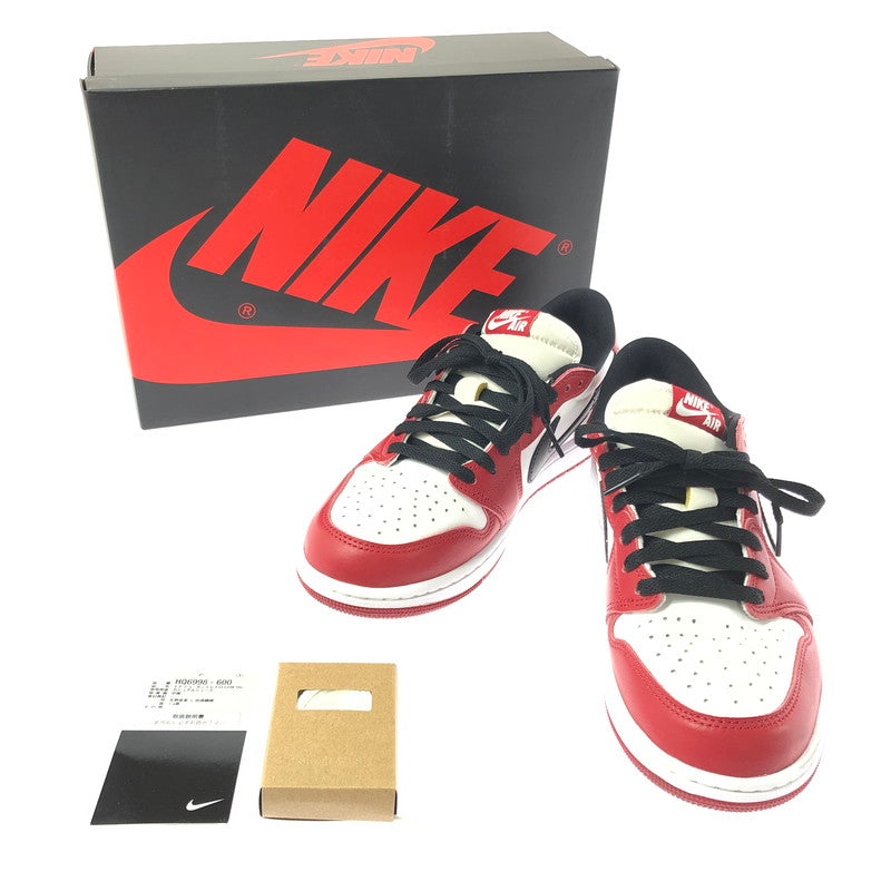 【中古品】【メンズ】 NIKE ナイキ AIR JORDAN 1 RETRO LOW OG CHICAGO HQ6998-600 エアジョーダン 1 レトロ ロー オリジナル シカゴ スニーカー 靴 160-260608-ty-02-tagh サイズ：27cm US9 カラー：VARSITY RED/BLACK SUMMIT WHITE 万代Net店