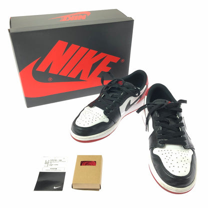 【中古品】【メンズ】 NIKE ナイキ AIR JORDAN 1 RETRO LOW OG CZ0790-106 エアジョーダン 1 レトロ ロー オリジナル スニーカー 靴 160-260608-ty-01-tagh サイズ：27cm US9 カラー：WHITE/BLACK VARSITY RED 万代Net店