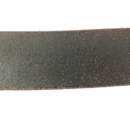 【現状渡し品】【メンズ】 THE FLAT HEAD PLATE BUCKLE BELT プレート バックル レザーベルト 服飾小物 アクセサリー 205-260701-na-08-tagh カラー：ブラウン 万代Net店