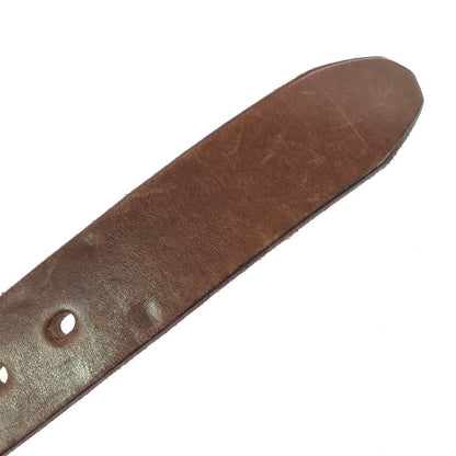 【現状渡し品】【メンズ】 THE FLAT HEAD PLATE BUCKLE BELT プレート バックル レザーベルト 服飾小物 アクセサリー 205-260701-na-08-tagh カラー：ブラウン 万代Net店