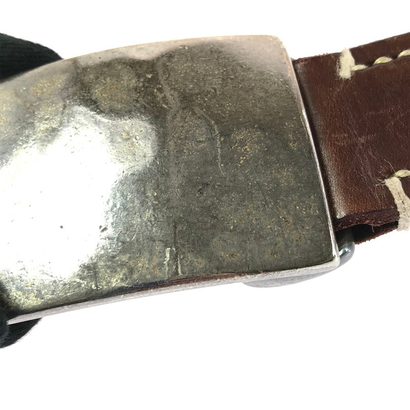 【現状渡し品】【メンズ】 THE FLAT HEAD PLATE BUCKLE BELT プレート バックル レザーベルト 服飾小物 アクセサリー 205-260701-na-08-tagh カラー：ブラウン 万代Net店