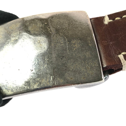 【現状渡し品】【メンズ】 THE FLAT HEAD PLATE BUCKLE BELT プレート バックル レザーベルト 服飾小物 アクセサリー 205-260701-na-08-tagh カラー：ブラウン 万代Net店