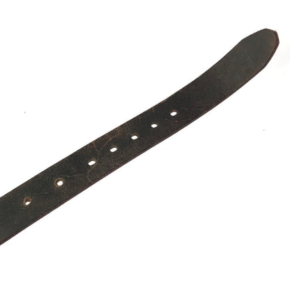 【現状渡し品】【メンズ】 THE FLAT HEAD PLATE BUCKLE BELT プレート バックル レザーベルト 服飾小物 アクセサリー 205-260701-na-08-tagh カラー：ブラウン 万代Net店