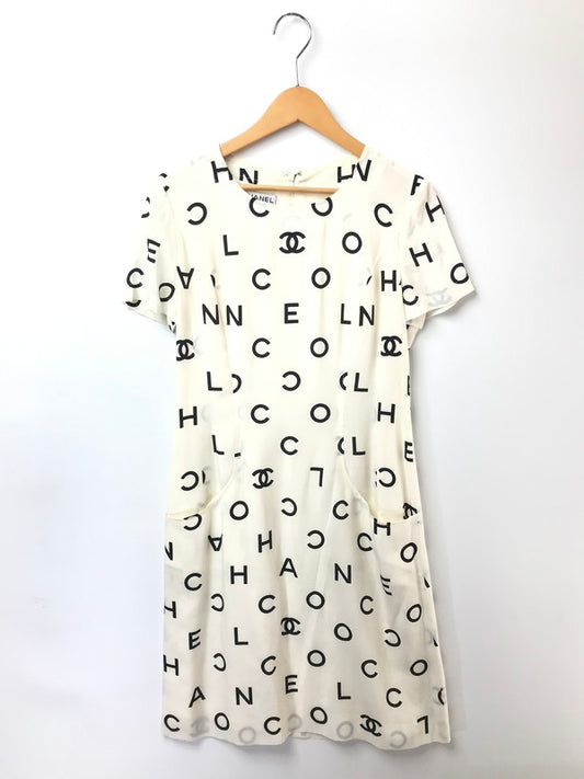【中古品】【レディース】 CHANEL シャネル ONE PIECE DRESS ココマーク ワンピース 183-260621-na-05-tagh サイズ：40 カラー：ホワイト 万代Net店