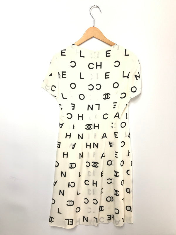 【中古品】【レディース】 CHANEL シャネル ONE PIECE DRESS ココマーク ワンピース 183-260621-na-05-tagh サイズ：40 カラー：ホワイト 万代Net店