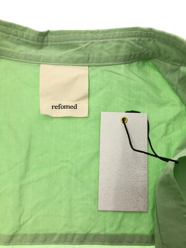 【中古美品】【メンズ】 REFOMED リフォメッド RESH-029 WRIST PATCH WIDE SHIRT リスト パッチ ワイド シャツ 140-260803-ty-03-tagh サイズ：2 カラー：ミント 万代Net店