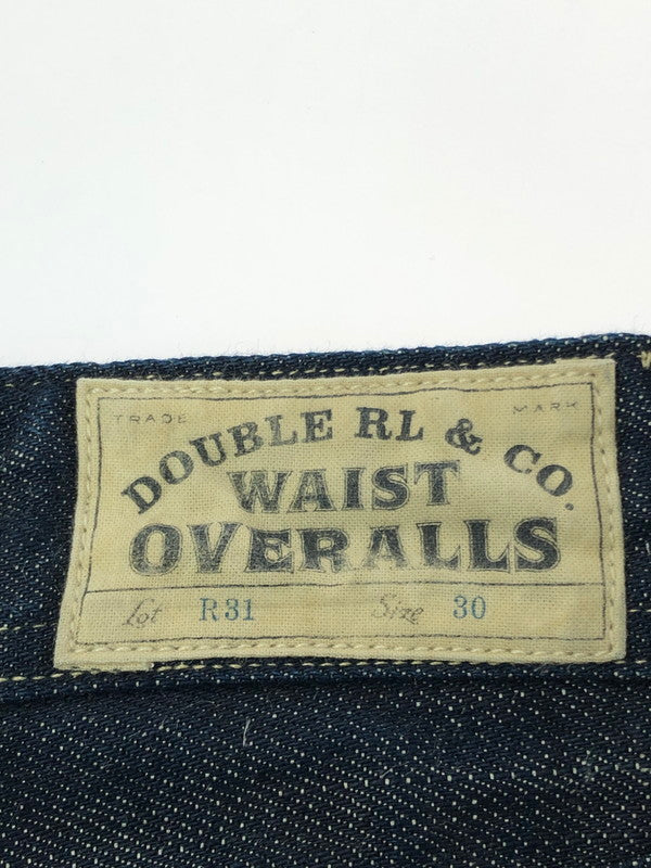 【中古品】【メンズ】 RRL ダブル アール エル WAIST OVERALLS PAINTER DENIM PANTS LOTR31 USA製 シンチバッグ ウエスト オーバーオール ペインター デニムパンツ 156-260605-rt-17-tagh サイズ：20 カラー：インディゴ 万代Net店