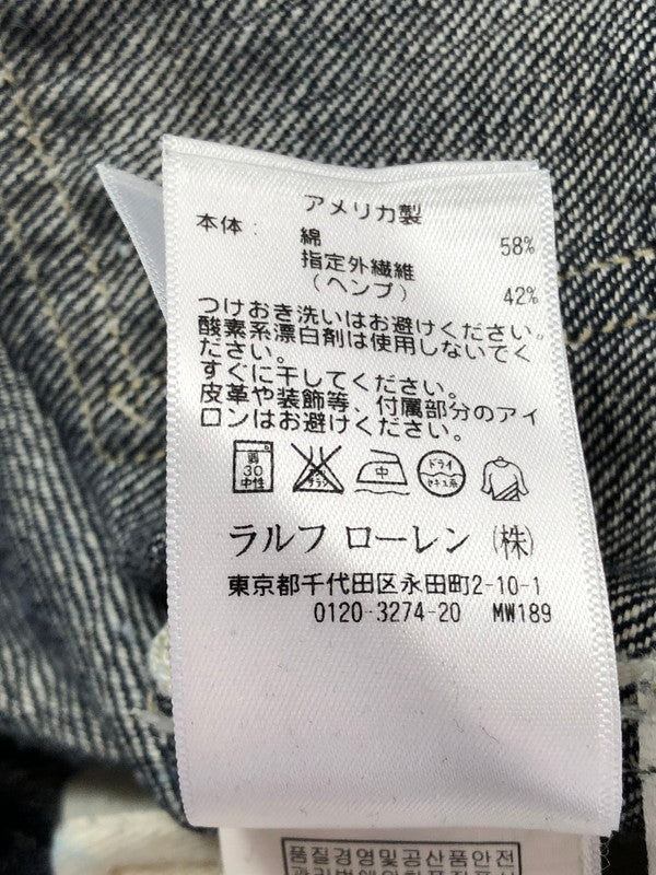 【中古品】【メンズ】 RRL ダブル アール エル WAIST OVERALLS PAINTER DENIM PANTS LOTR31 USA製 シンチバッグ ウエスト オーバーオール ペインター デニムパンツ 156-260605-rt-17-tagh サイズ：20 カラー：インディゴ 万代Net店