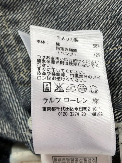 【中古品】【メンズ】 RRL ダブル アール エル WAIST OVERALLS PAINTER DENIM PANTS LOTR31 USA製 シンチバッグ ウエスト オーバーオール ペインター デニムパンツ 156-260605-rt-17-tagh サイズ：20 カラー：インディゴ 万代Net店