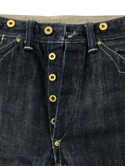 【中古品】【メンズ】 RRL ダブル アール エル WAIST OVERALLS PAINTER DENIM PANTS LOTR31 USA製 シンチバッグ ウエスト オーバーオール ペインター デニムパンツ 156-260605-rt-17-tagh サイズ：20 カラー：インディゴ 万代Net店