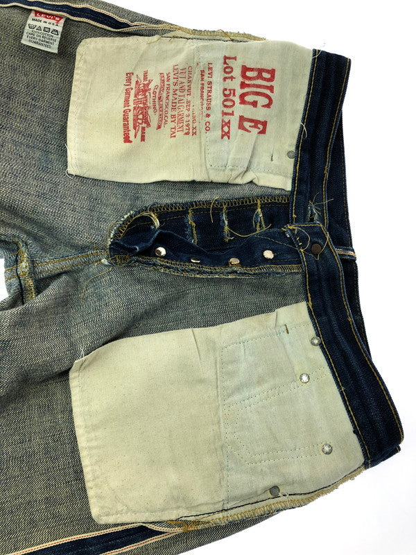 【現状渡し品】【メンズ】 LEVI'S リーバイス BIG-E DENIM PANTS LOT 501XX USA製 ビッグE デニム パンツ ジーンズ ボトムス 157-260605-rt-18-tagh サイズ：不明 下記参照 カラー：インディゴ 万代Net店