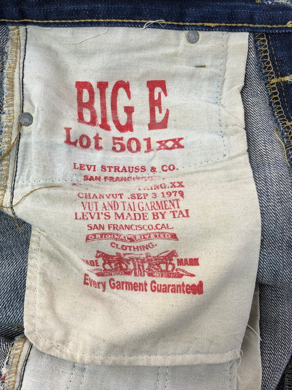 【現状渡し品】【メンズ】 LEVI'S リーバイス BIG-E DENIM PANTS LOT 501XX USA製 ビッグE デニム パンツ ジーンズ ボトムス 157-260605-rt-18-tagh サイズ：不明 下記参照 カラー：インディゴ 万代Net店