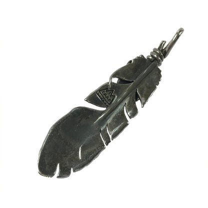 【現状渡し品】【メンズ】 SAAD サード ARABESQUE SUN SYMBOL FEATHER TOP アラベスク サンシンボル フェザー トップ アクセサリー 191-260601-na-08-tagh カラー：シルバー系(変色有) 万代Net店
