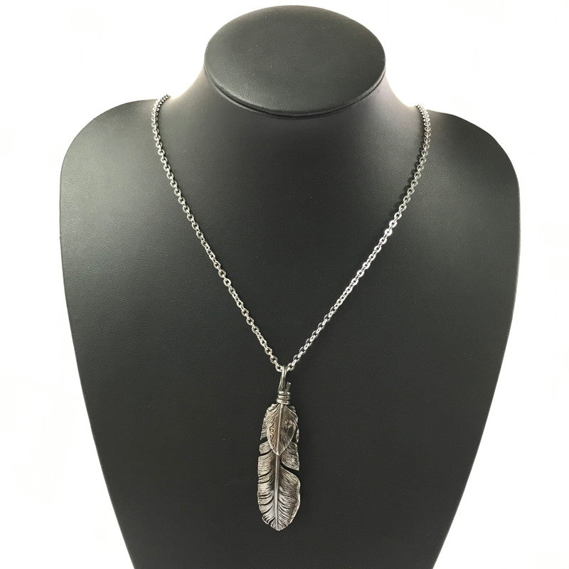 【現状渡し品】【メンズ】 SAAD サード ARABESQUE SUN SYMBOL FEATHER TOP アラベスク サンシンボル フェザー トップ アクセサリー 191-260601-na-08-tagh カラー：シルバー系(変色有) 万代Net店