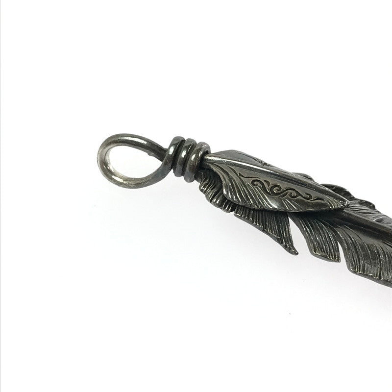 【現状渡し品】【メンズ】 SAAD サード ARABESQUE SUN SYMBOL FEATHER TOP アラベスク サンシンボル フェザー トップ アクセサリー 191-260601-na-08-tagh カラー：シルバー系(変色有) 万代Net店