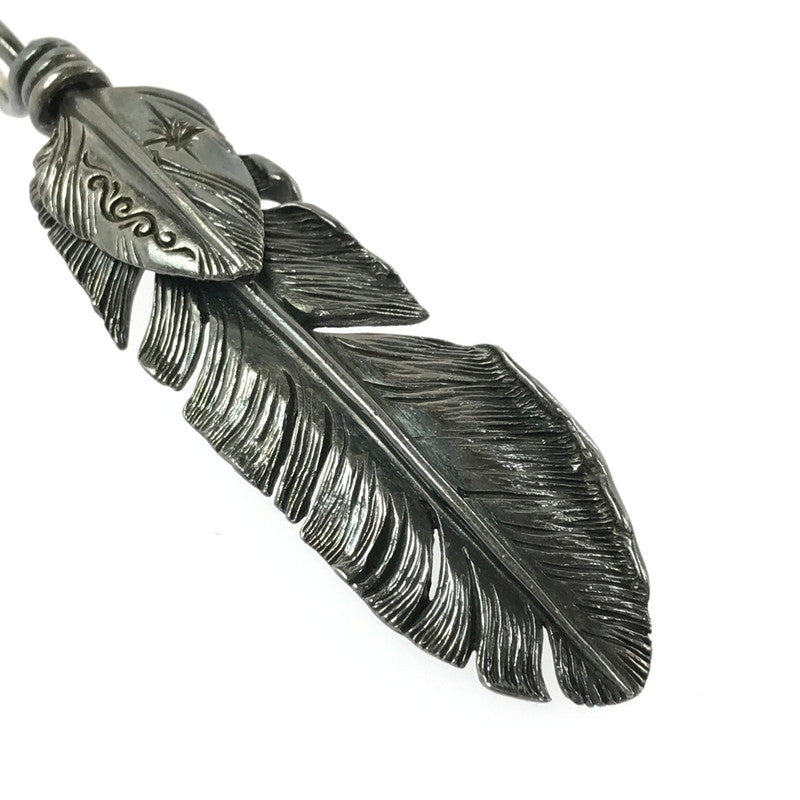 【現状渡し品】【メンズ】 SAAD サード ARABESQUE SUN SYMBOL FEATHER TOP アラベスク サンシンボル フェザー トップ アクセサリー 191-260601-na-08-tagh カラー：シルバー系(変色有) 万代Net店