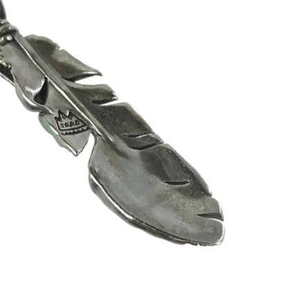【現状渡し品】【メンズ】 SAAD サード ARABESQUE SUN SYMBOL FEATHER TOP アラベスク サンシンボル フェザー トップ アクセサリー 191-260601-na-08-tagh カラー：シルバー系(変色有) 万代Net店