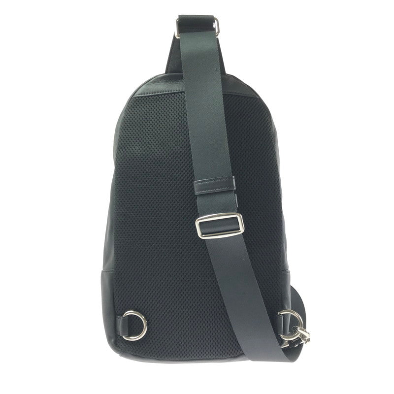 【中古品】【メンズ】 COACH コーチ F54787 SIGNATURE BODY BAG シグネチャー ボディ バッグ 鞄 カバン 180-260707-ty-05-tagh カラー：チャコール×ブラック 万代Net店