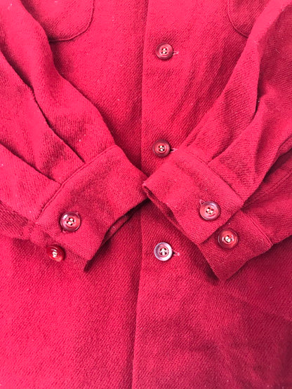 【中古品】【メンズ】 MCGREGOR マックレガー 60～70's WOOL SHIRT 60～70年代 ウールシャツ トップス USA製 ビンテージ 146-260607-rt-06-tagh サイズ：M カラー：レッド 万代Net店
