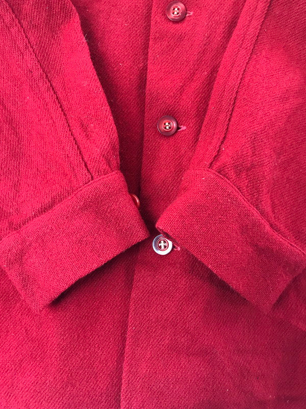【中古品】【メンズ】 MCGREGOR マックレガー 60～70's WOOL SHIRT 60～70年代 ウールシャツ トップス USA製 ビンテージ 146-260607-rt-06-tagh サイズ：M カラー：レッド 万代Net店