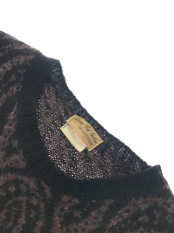 【中古品】【メンズ】 GOLDON PRICE SCOOTS ゴールデン プライス スクーター WOOL KNIT SWEATER ウール ニット セーター トップス 146-260604-rt-03-tagh サイズ：不明 下記参照 カラー：ブラウン系 万代Net店