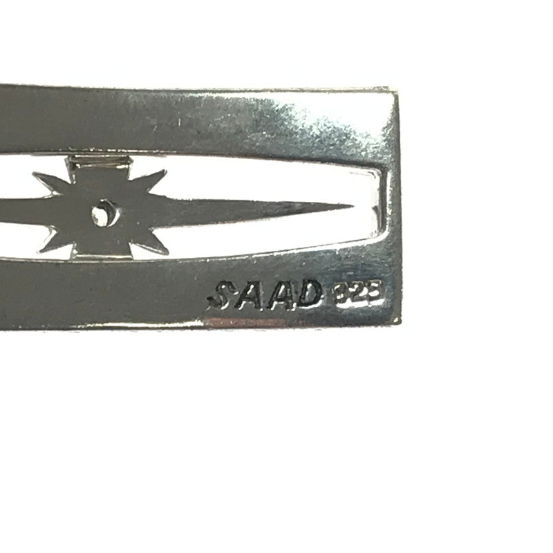 【中古品】【メンズ】 SAAD サード SV925 ARABESQUE SUN SYMBOL SQUARE PLATE TOP アラベスク サンシンボル スクエアプレート ペンダントトップ アクセサリー 191-260607-na-14-tagh カラー：シルバー 万代Net店