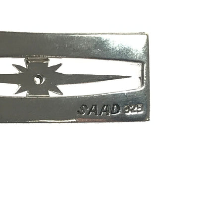 【中古品】【メンズ】 SAAD サード SV925 ARABESQUE SUN SYMBOL SQUARE PLATE TOP アラベスク サンシンボル スクエアプレート ペンダントトップ アクセサリー 191-260607-na-14-tagh カラー：シルバー 万代Net店